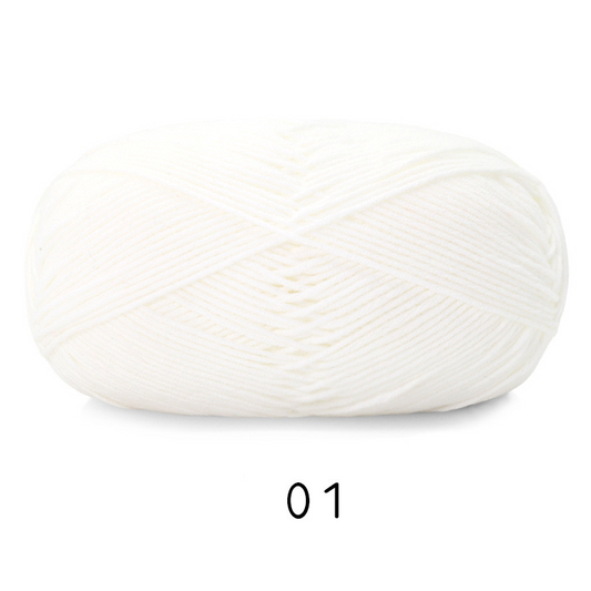 Soft Cotton Yarn 5ply Baby Cotton Yarn for Knitting Crochet Baby Weight Yarn Cotton Blend Yarn