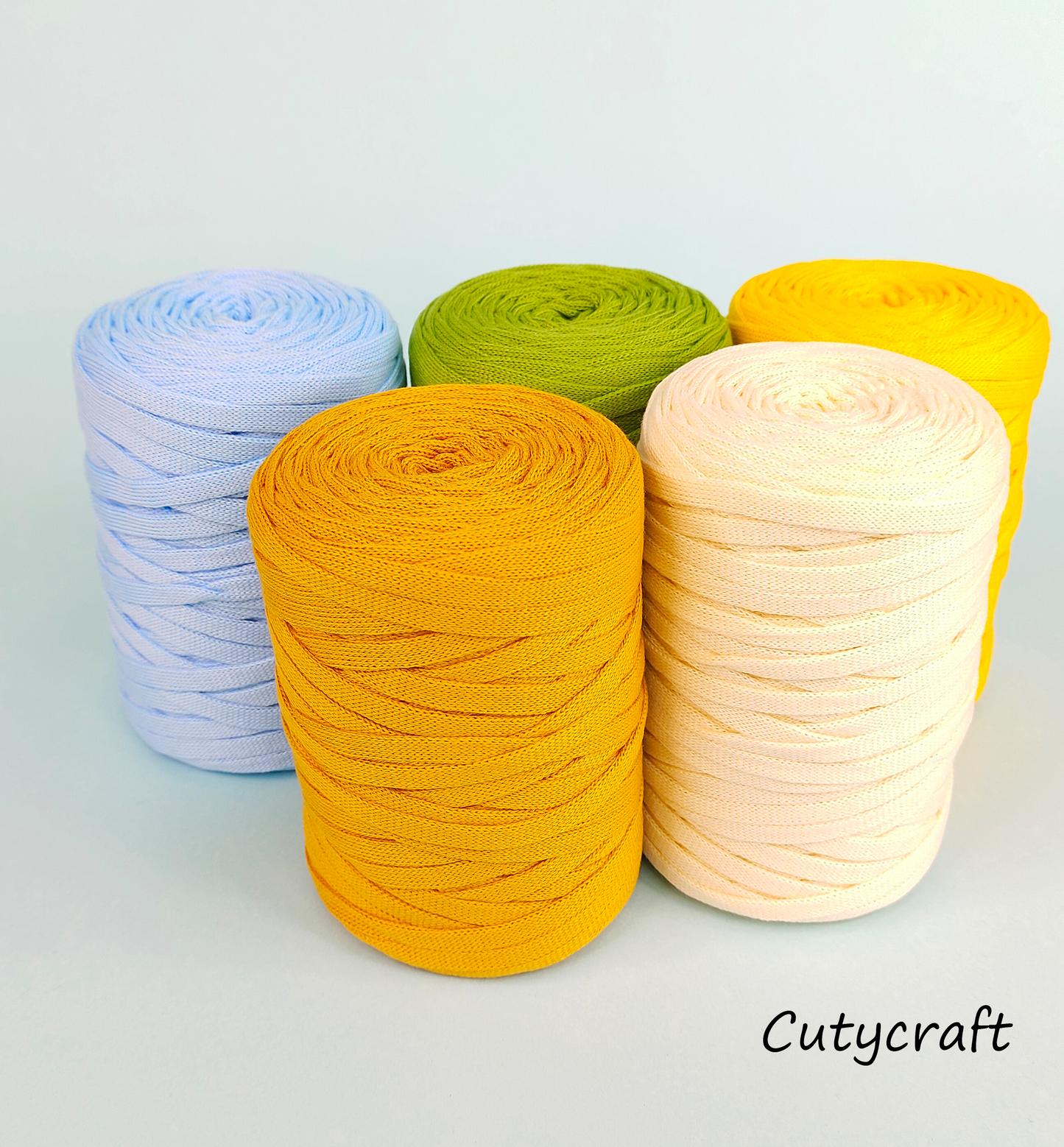 Flat Core Hollow Yarn Handmade Weaving Ribbon Thread(250 grams)