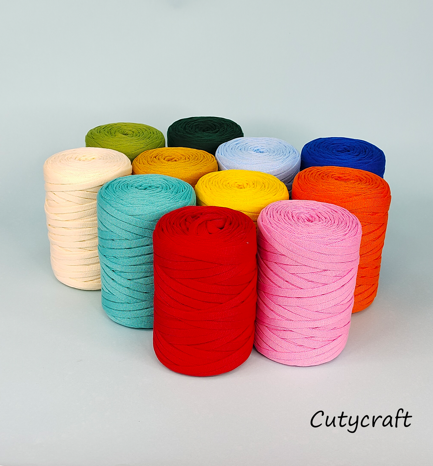 Flat Core Hollow Yarn Handmade Weaving Ribbon Thread(250 grams)