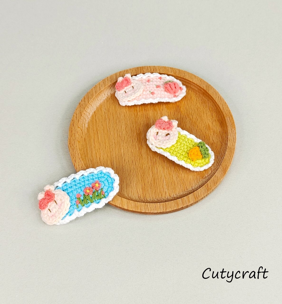 Candy-colored Bunny Hair Clip