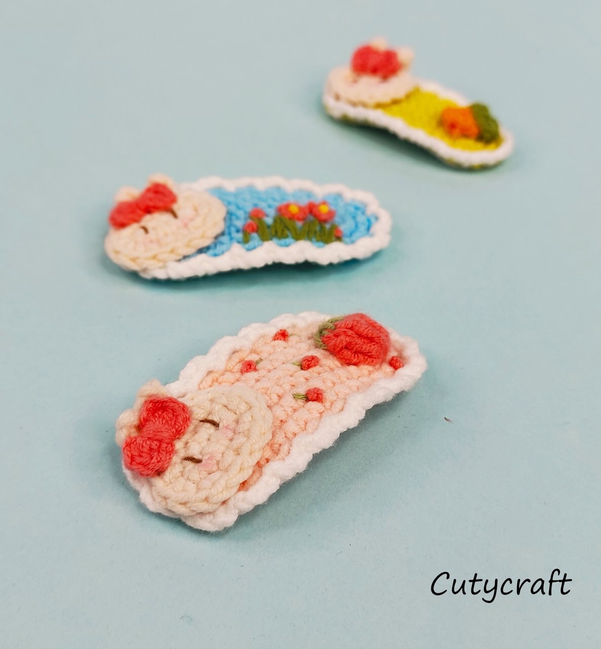 Candy-colored Bunny Hair Clip