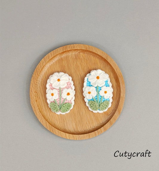 Three Blossoms Girl-handmade HairClip-holidaygift-Goodlookingandpractical-cutycraft