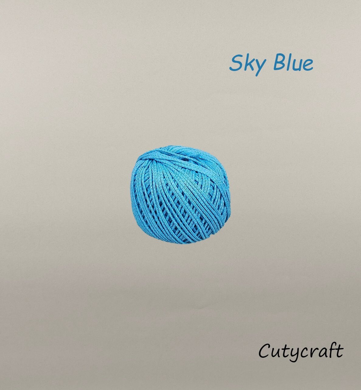 Cutycraft Quality Macrame Cord/2mm Ring-Spun Yarn/Handcrafted Crocheted Hats and Beach Bags/Totes