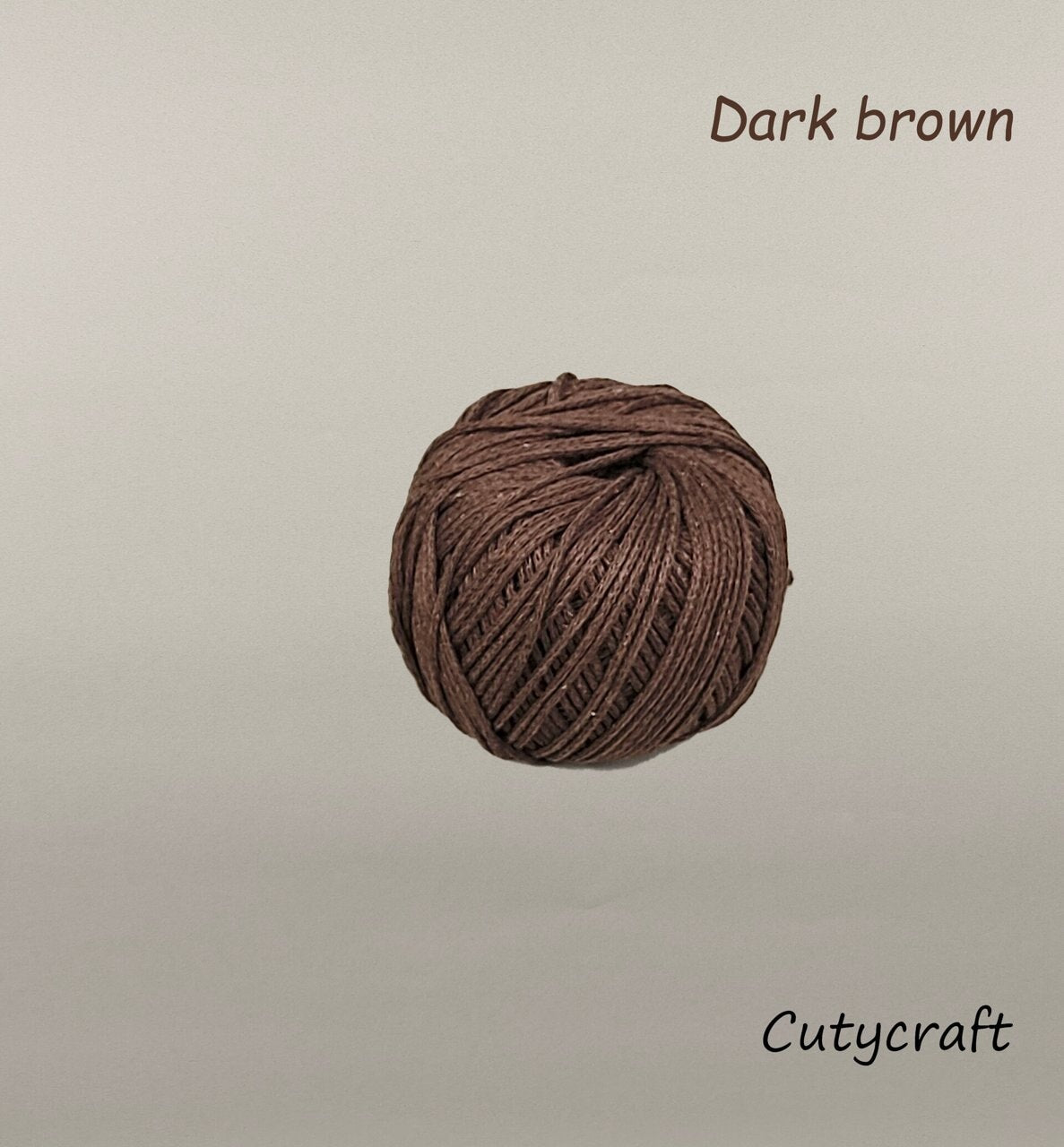 Cutycraft Quality Macrame Cord/2mm Ring-Spun Yarn/Handcrafted Crocheted Hats and Beach Bags/Totes