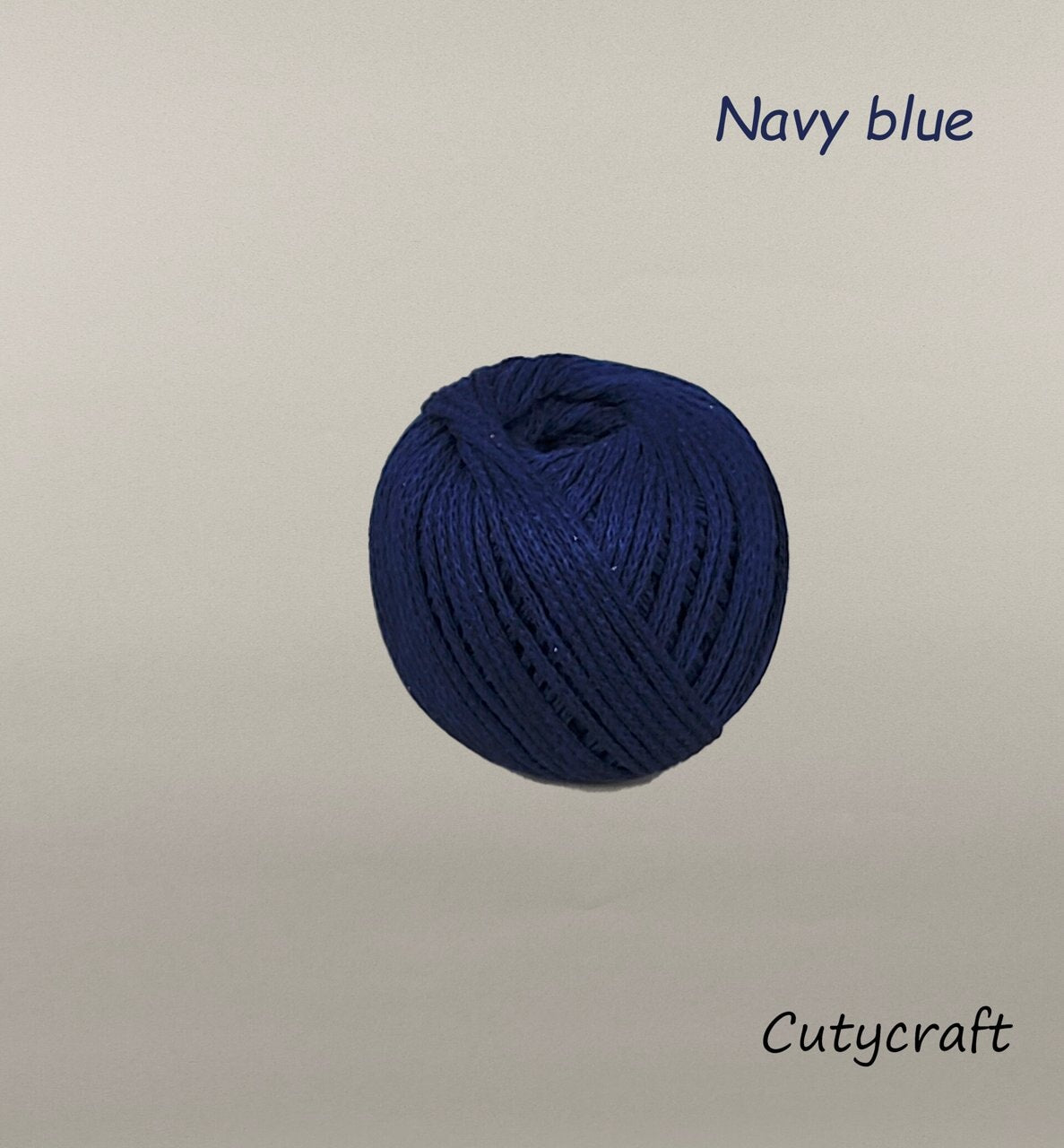 Cutycraft Quality Macrame Cord/2mm Ring-Spun Yarn/Handcrafted Crocheted Hats and Beach Bags/Totes
