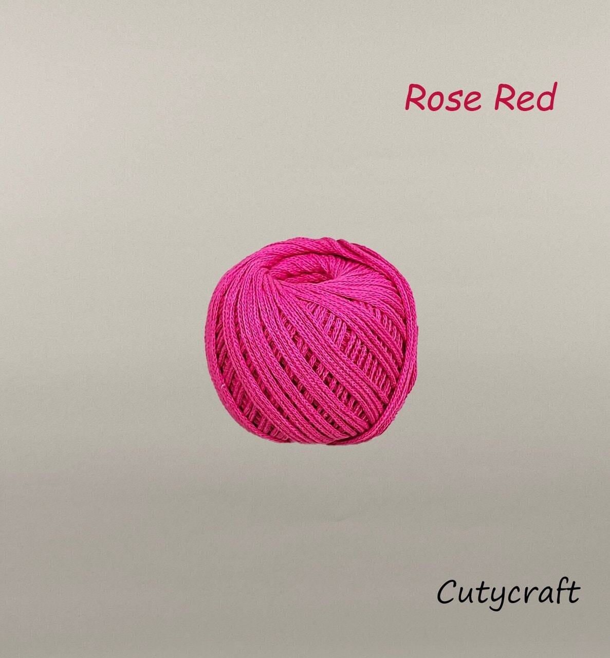 Cutycraft Quality Macrame Cord/2mm Ring-Spun Yarn/Handcrafted Crocheted Hats and Beach Bags/Totes