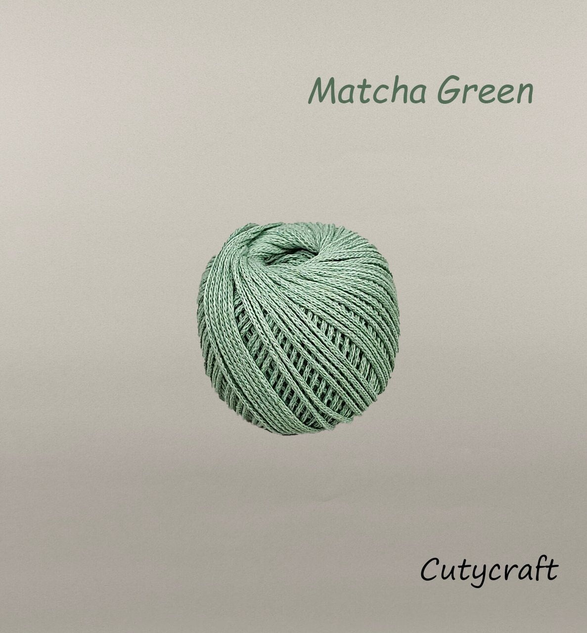 Cutycraft Quality Macrame Cord/2mm Ring-Spun Yarn/Handcrafted Crocheted Hats and Beach Bags/Totes