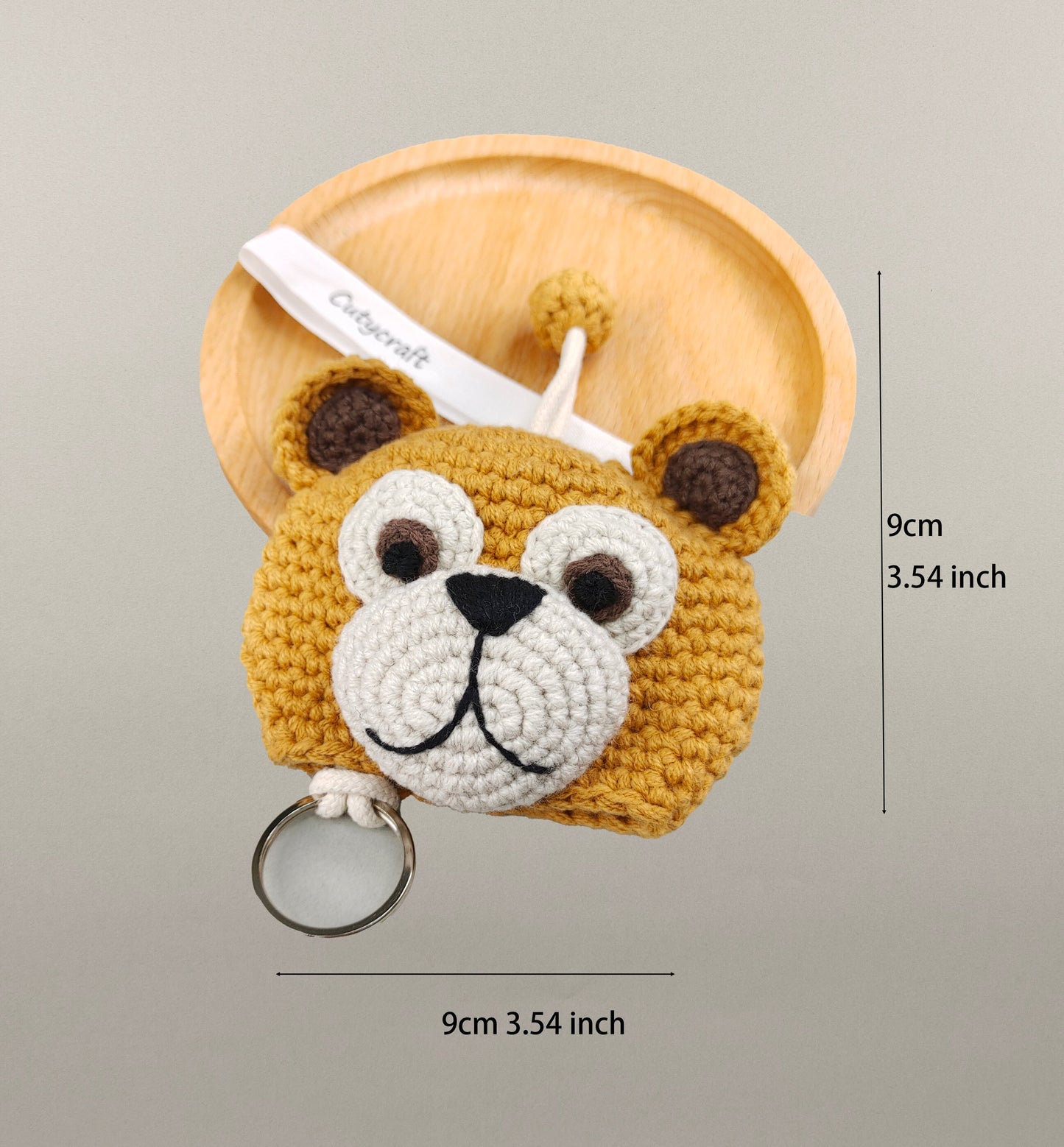 Brown Bear Keychain cutycraft