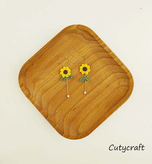 Sunflower Earrings