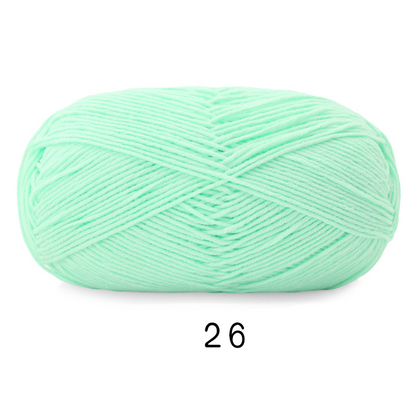 Soft Cotton Yarn 5ply Baby Cotton Yarn for Knitting Crochet Baby Weight Yarn Cotton Blend Yarn