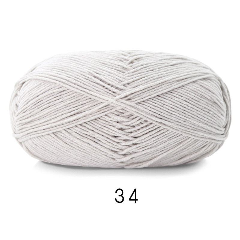 Soft Cotton Yarn 5ply Baby Cotton Yarn for Knitting Crochet Baby Weight Yarn Cotton Blend Yarn