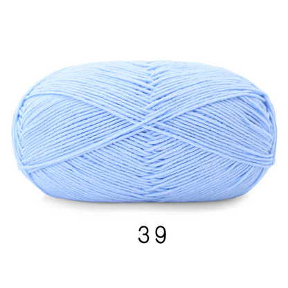 Soft Cotton Yarn 5ply Baby Cotton Yarn for Knitting Crochet Baby Weight Yarn Cotton Blend Yarn