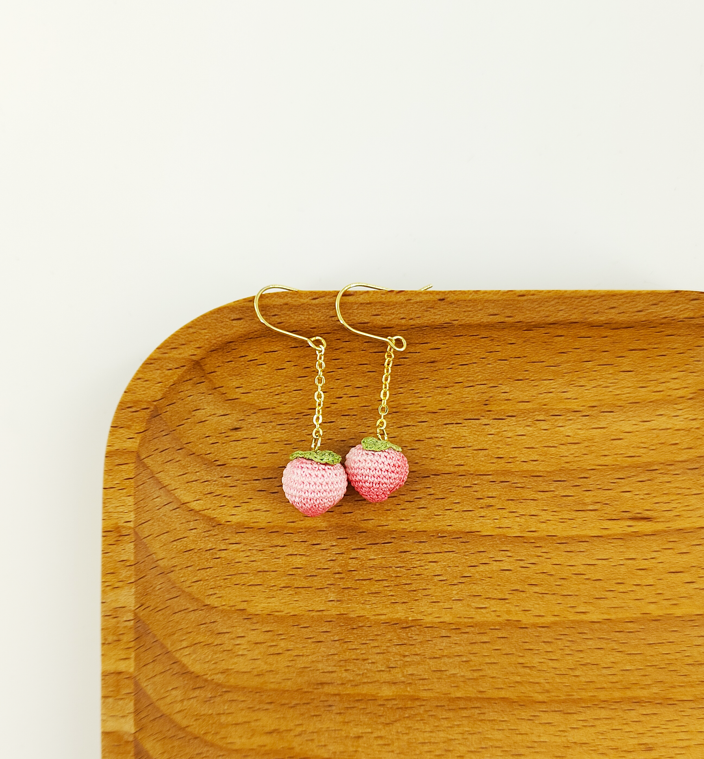 Pink Peach Blossom Earrings