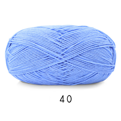 Soft Cotton Yarn 5ply Baby Cotton Yarn for Knitting Crochet Baby Weight Yarn Cotton Blend Yarn