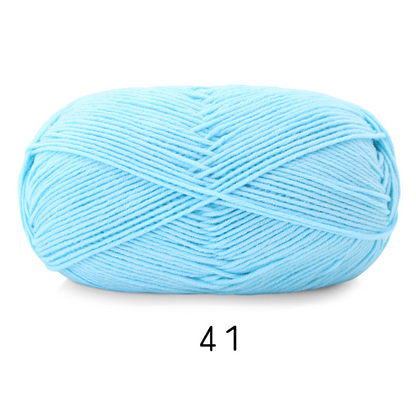 Soft Cotton Yarn 5ply Baby Cotton Yarn for Knitting Crochet Baby Weight Yarn Cotton Blend Yarn