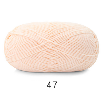 Soft Cotton Yarn 5ply Baby Cotton Yarn for Knitting Crochet Baby Weight Yarn Cotton Blend Yarn