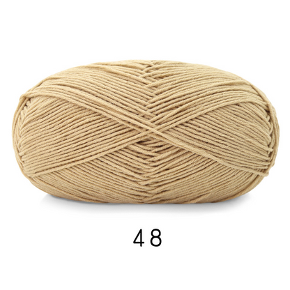 Soft Cotton Yarn 5ply Baby Cotton Yarn for Knitting Crochet Baby Weight Yarn Cotton Blend Yarn