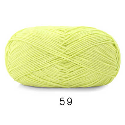 Soft Cotton Yarn 5ply Baby Cotton Yarn for Knitting Crochet Baby Weight Yarn Cotton Blend Yarn