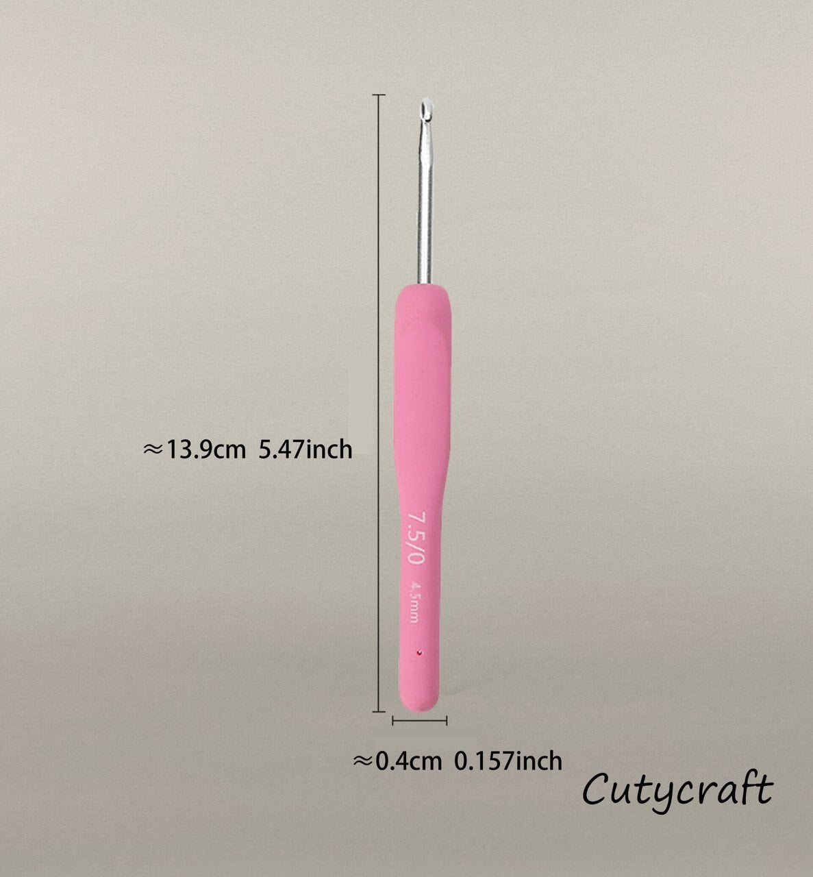 Silicone Single-Head Crochet Hook