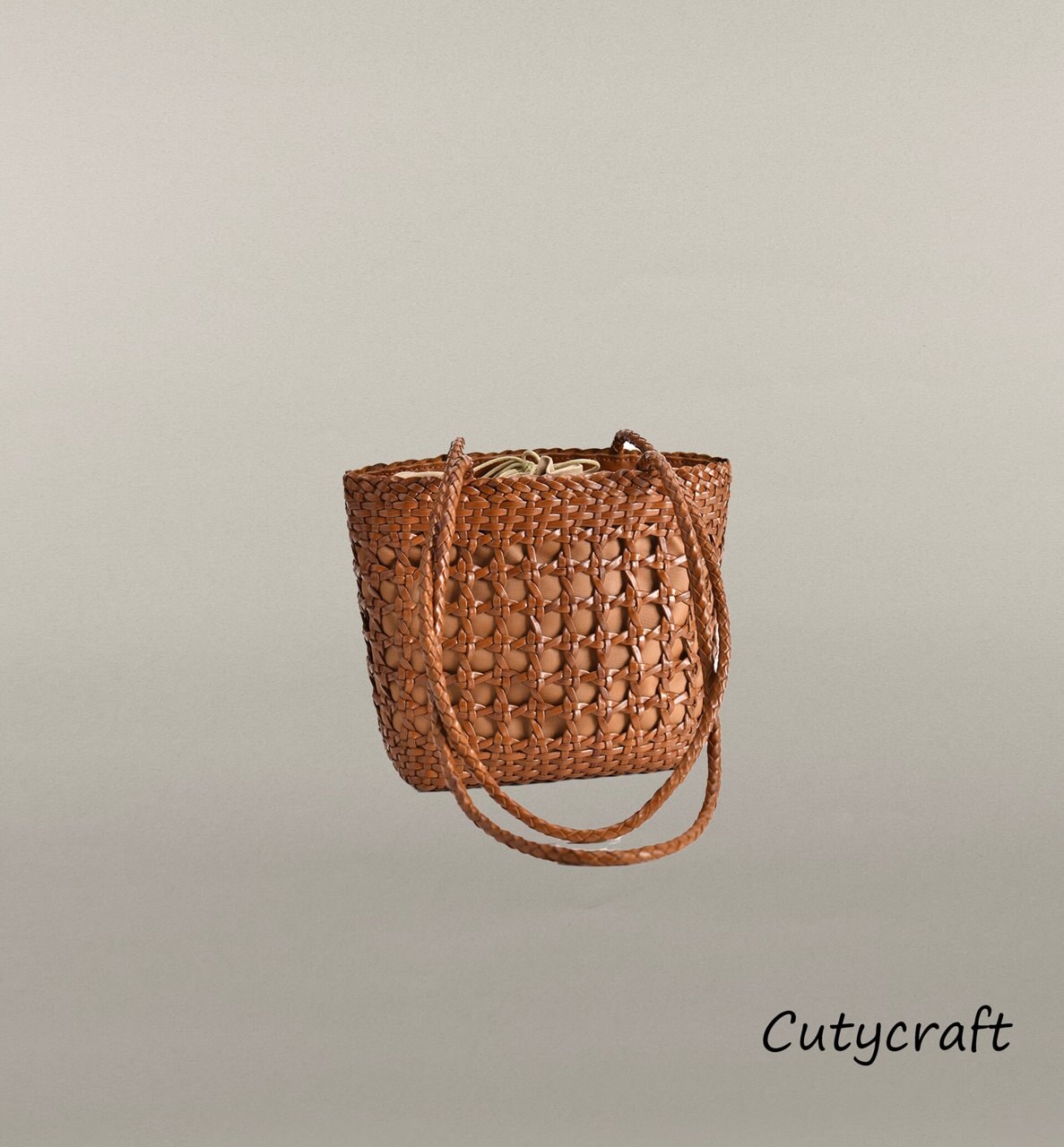 Classic Woven Leather Tote