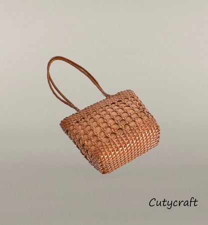 Classic Woven Leather Tote