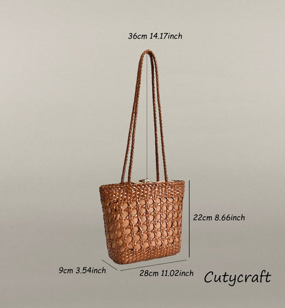 Classic Woven Leather Tote