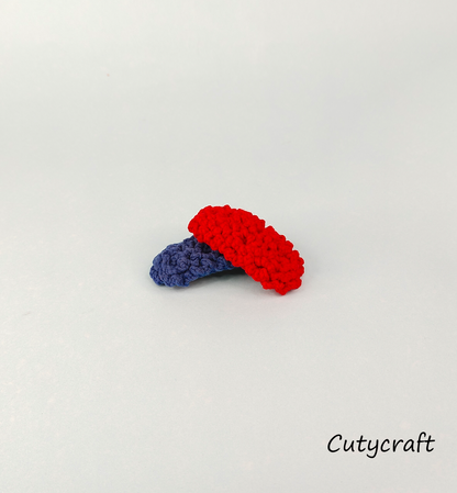 TwistedCrochet-handmadeHairClip-holidaygift-Goodlookingandpractical-cutycraft