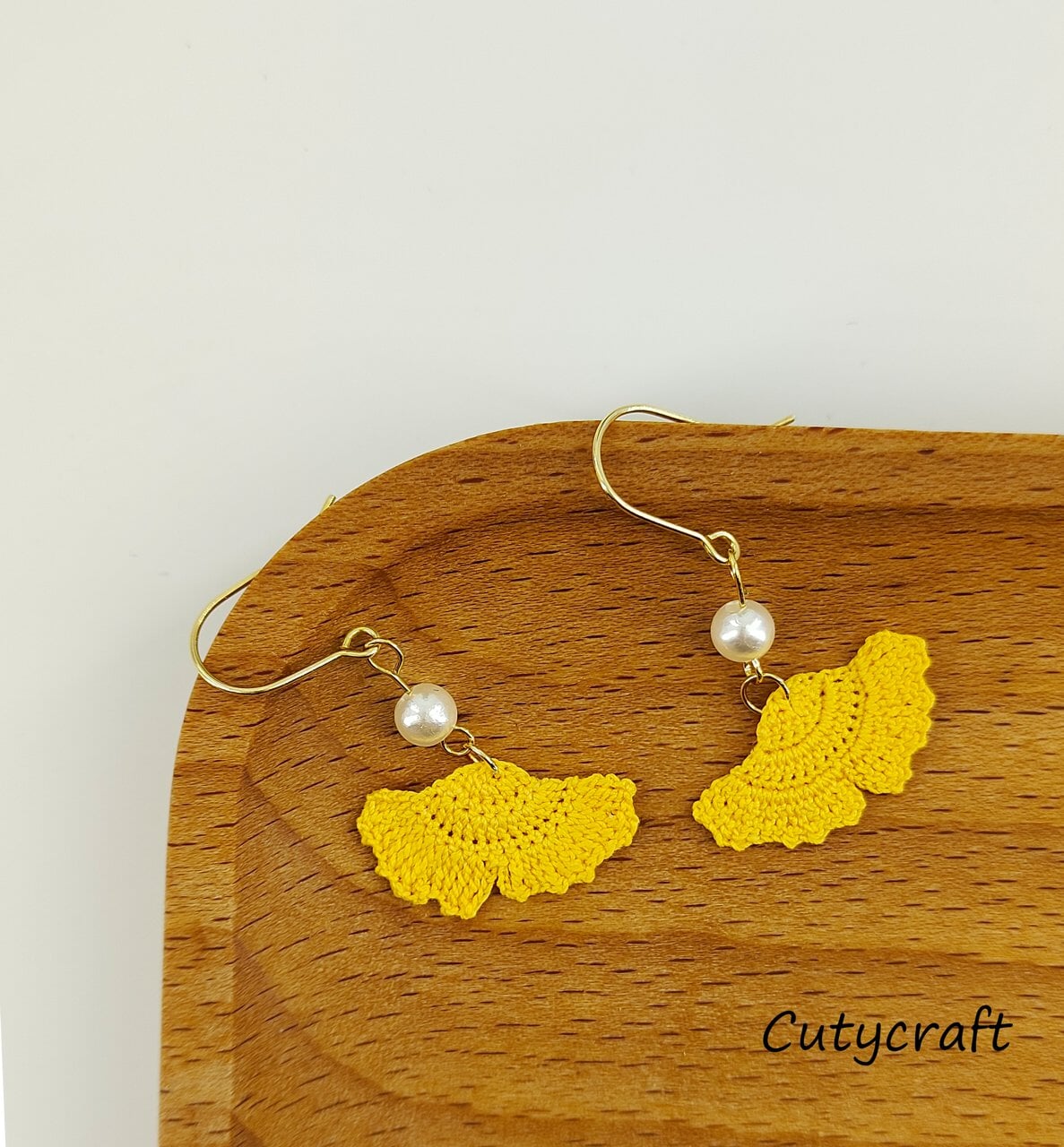 Radiant Ginkgo Leaf Earrings