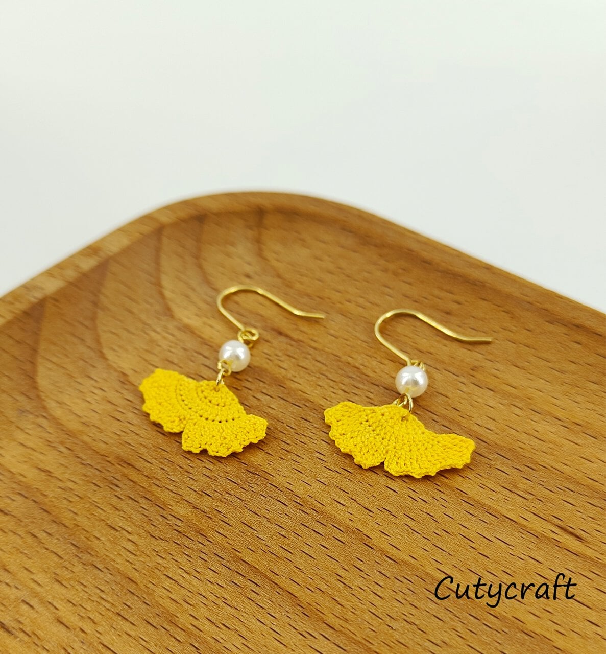 Radiant Ginkgo Leaf Earrings