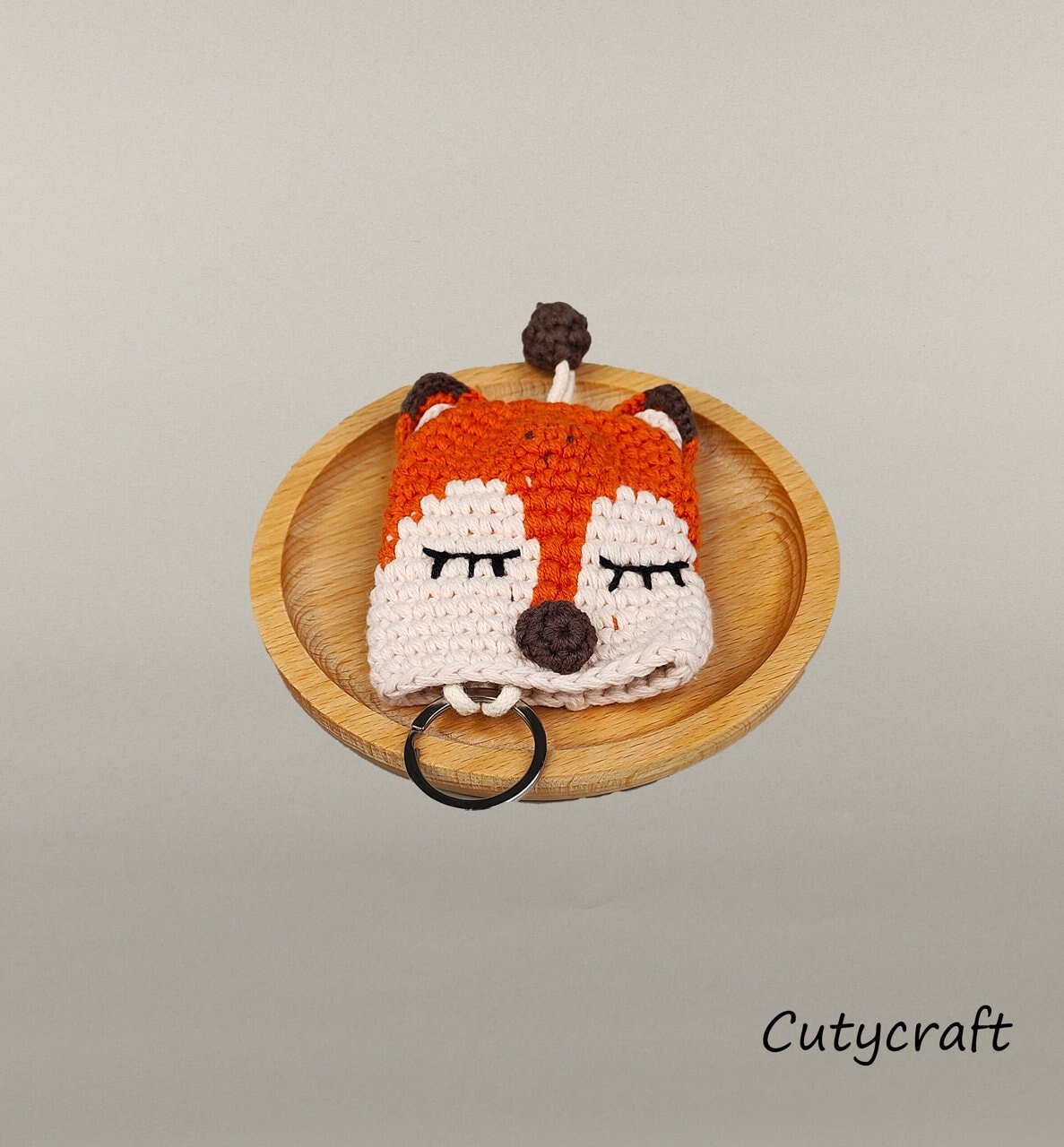 Orange Fox Keychain