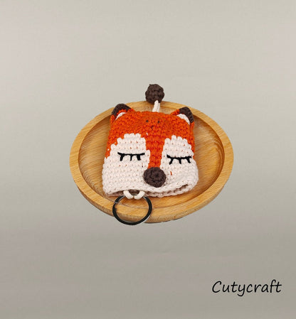 Orange Fox Keychain