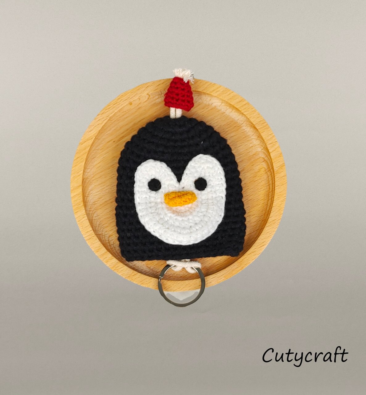 Black Penguin Keychain