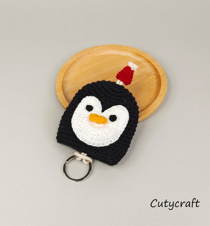 Black Penguin Keychain