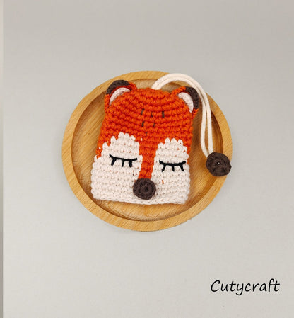 Orange Fox Keychain