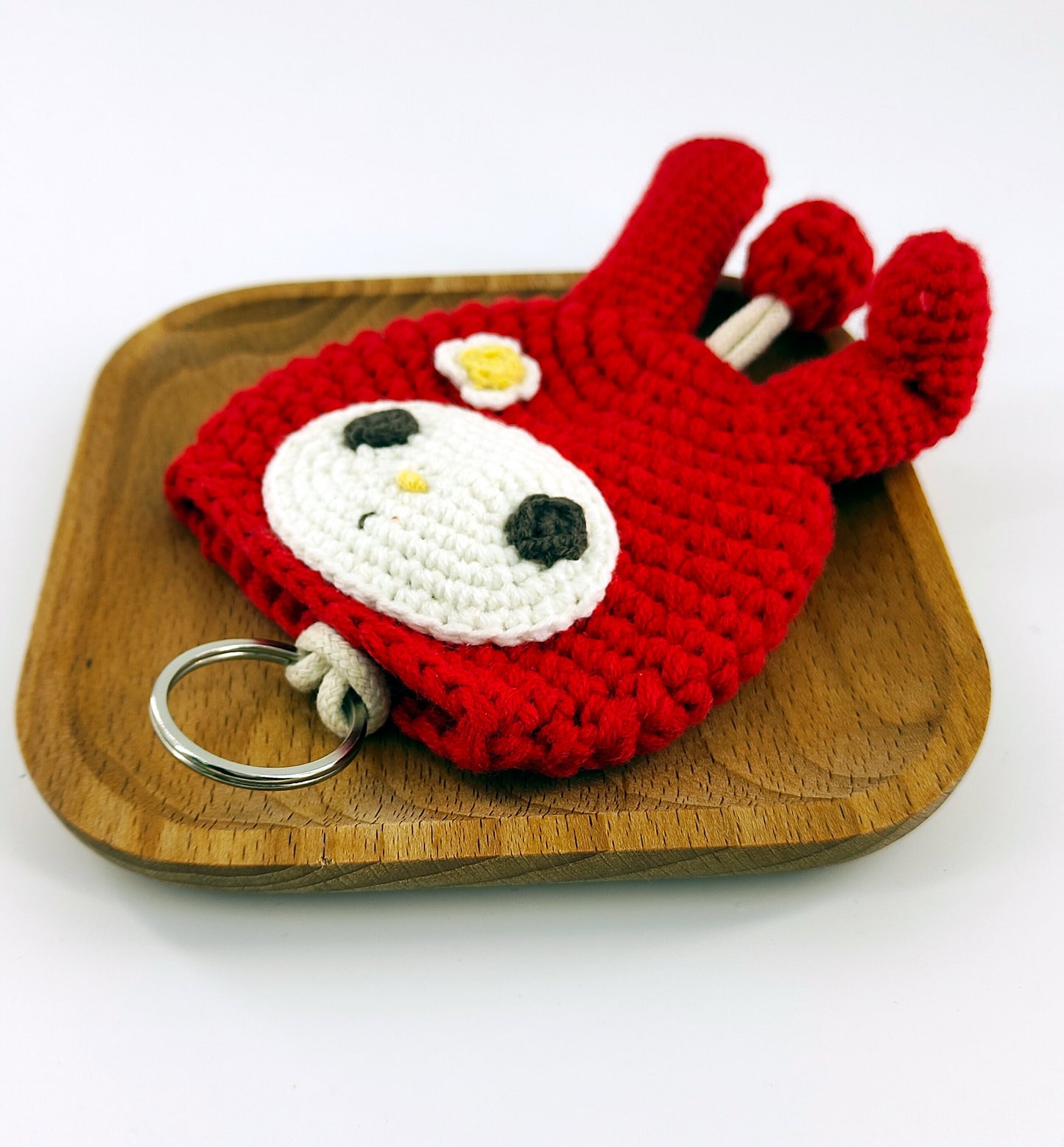 Red Bunny Keychain cutycraft 