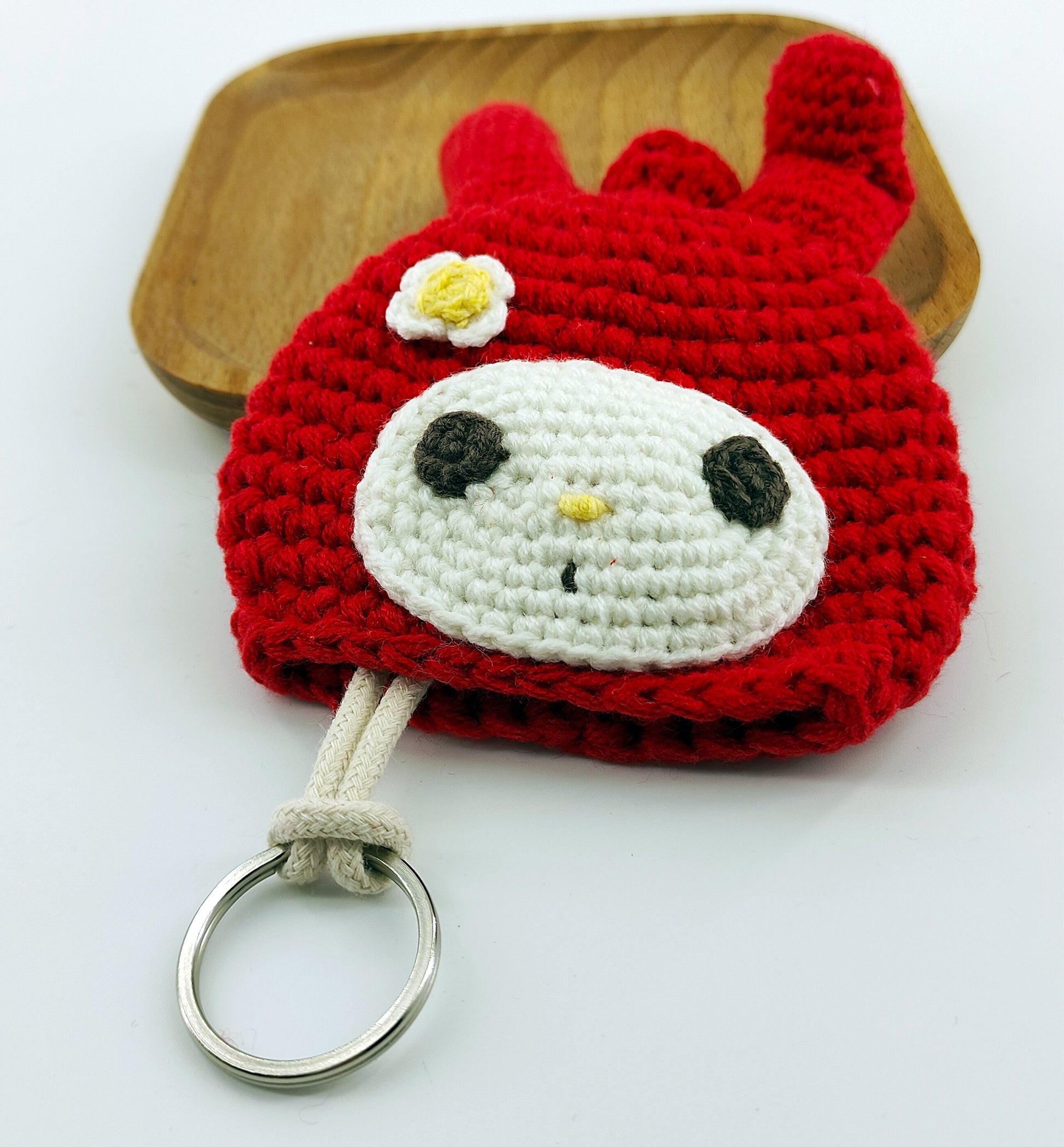 Red Bunny Keychain cutycraft 