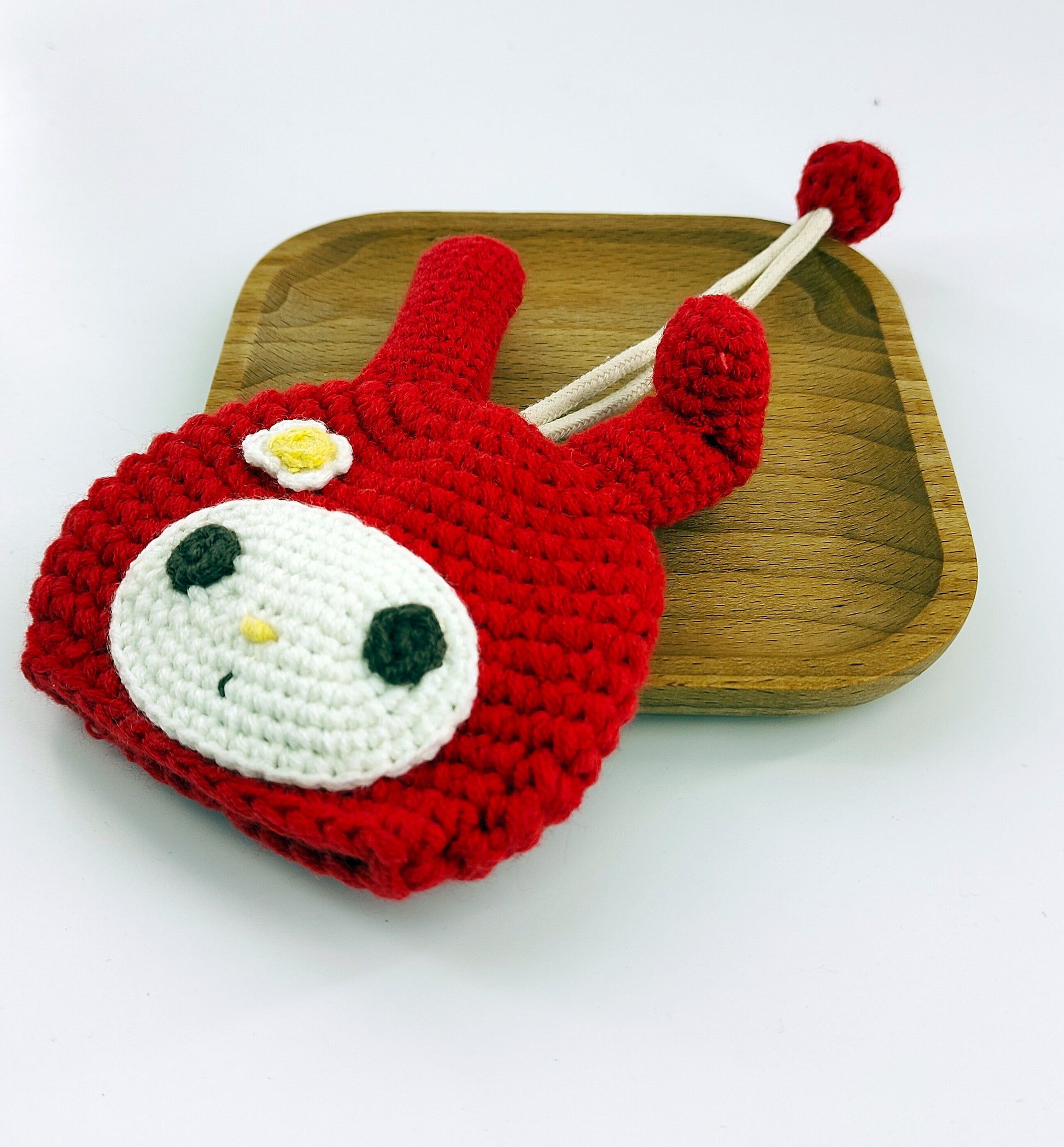 Red Bunny Keychain cutycraft 