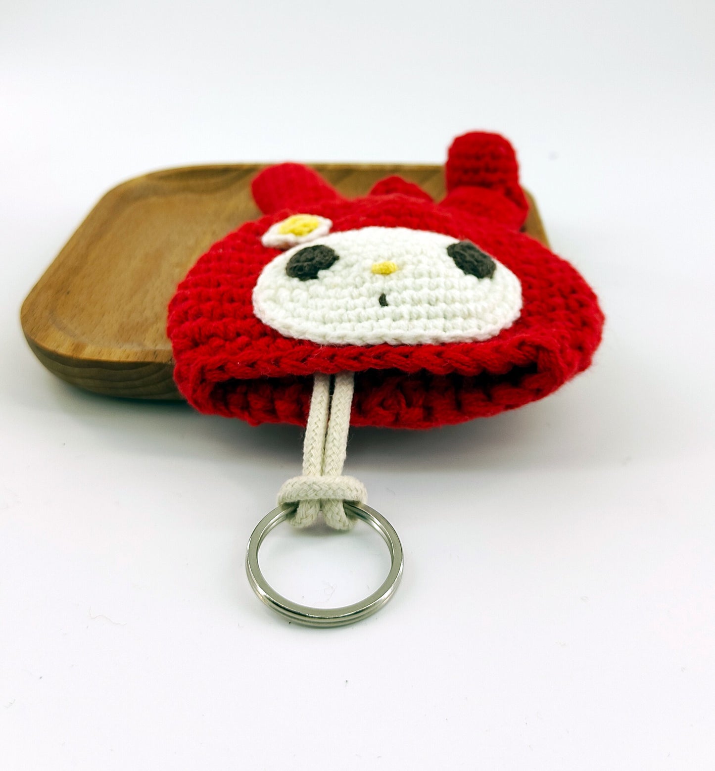 Red Bunny Keychain cutycraft 