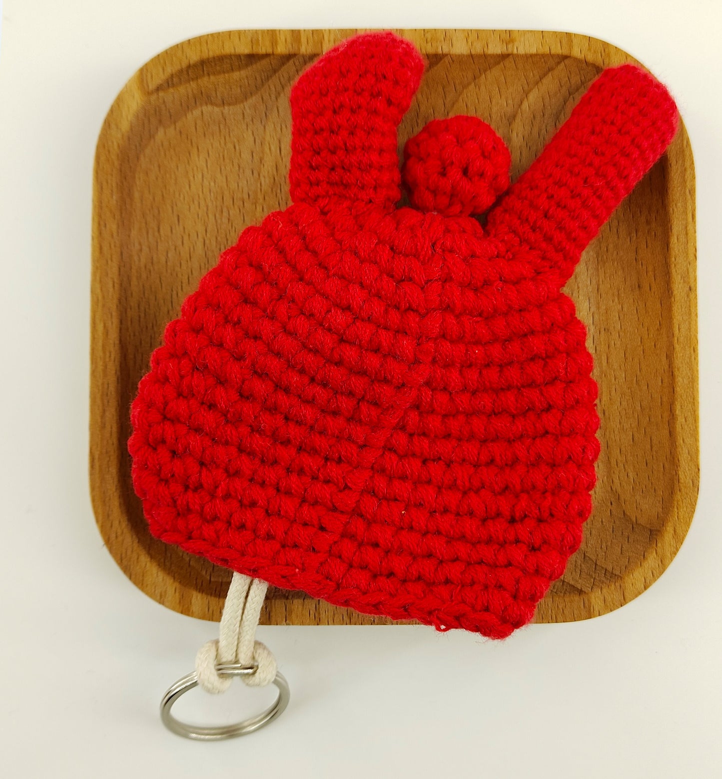 Red Bunny Keychain cutycraft 